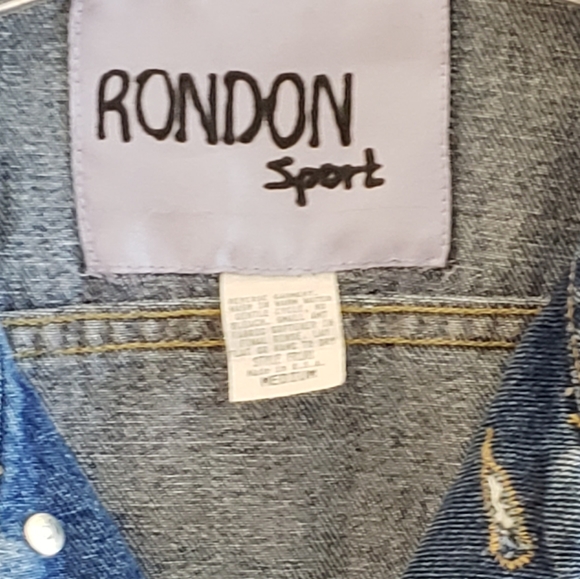 Encore Custom denim studded jacket  Medium - Picture 4 of 15